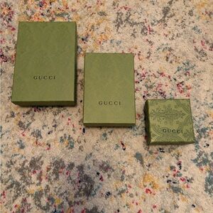 Gucci Olive Green Box Trio